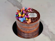 Load image into Gallery viewer, rainbow butterfly cake