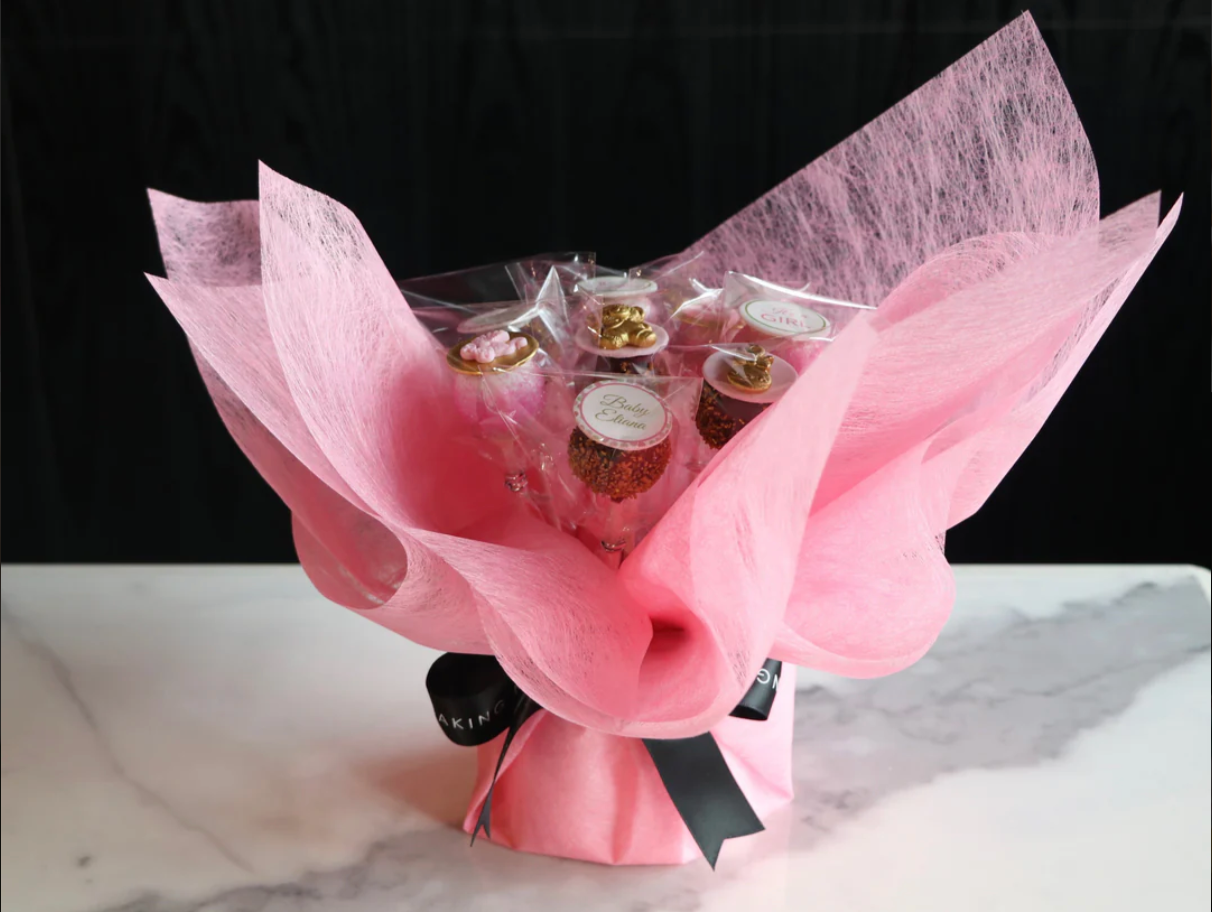 Blue/Pink Cake Pop Bouquet