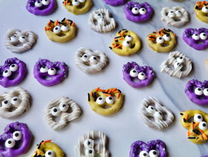 Halloween pretzels