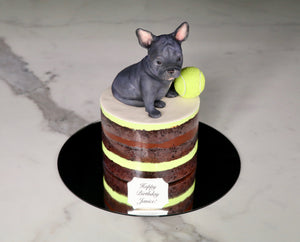 3D Sculpted Dog Cake