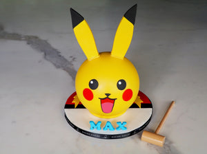 Pikachu smash chocolate cake