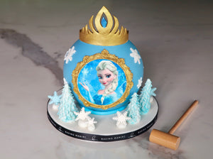Frozen Elsa Smash Chocolate cake