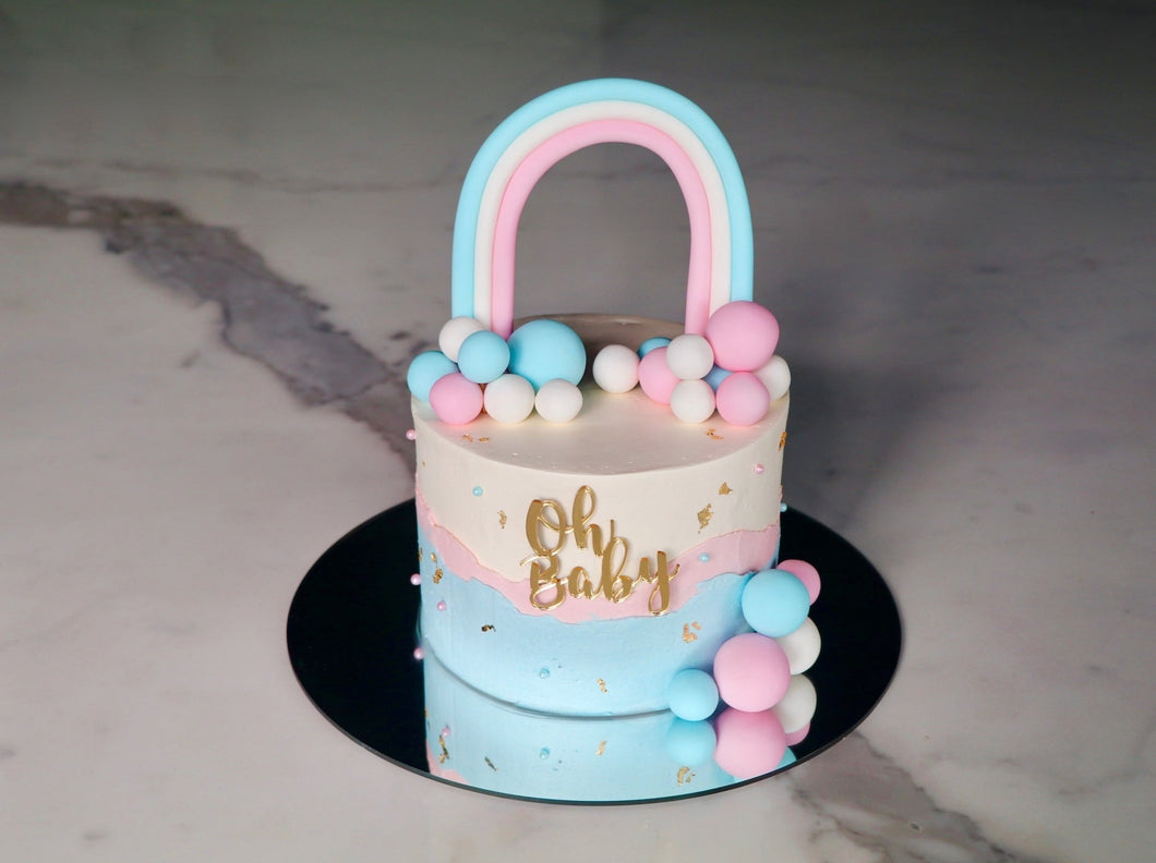 gender reveal cake