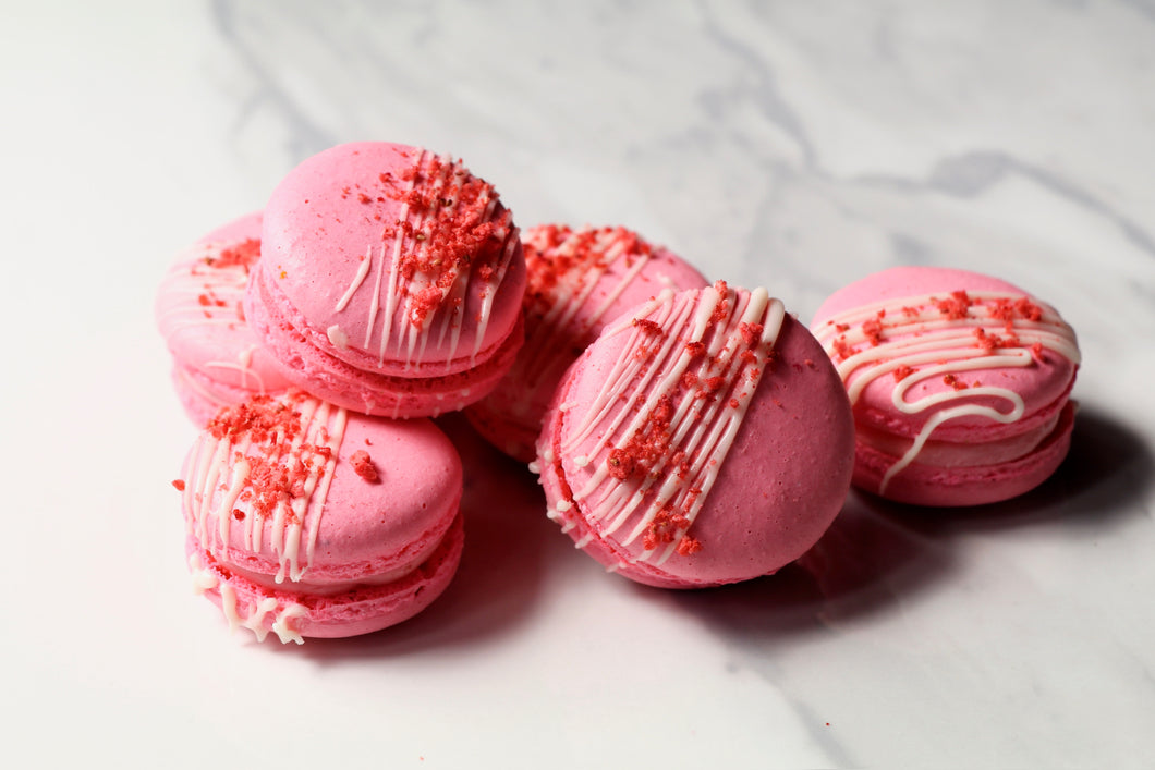 Strawberry Macarons