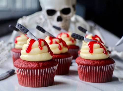 red velvet cupcakes halloween