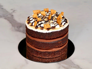 Naked S’mores Chocolate Cake