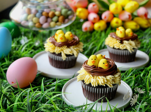 nest easter cupcakes