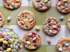 confetti easter egg choco cookies