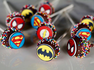 Superhero Themed Cake Pops