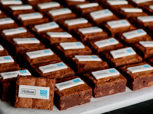 brownies with customised logo