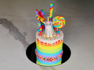 rainbow unicorn cake hk