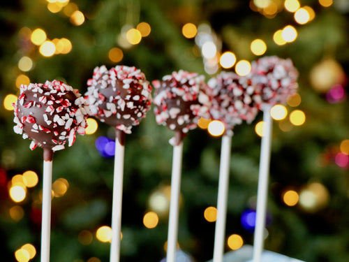 Candy Cane Cake Pops